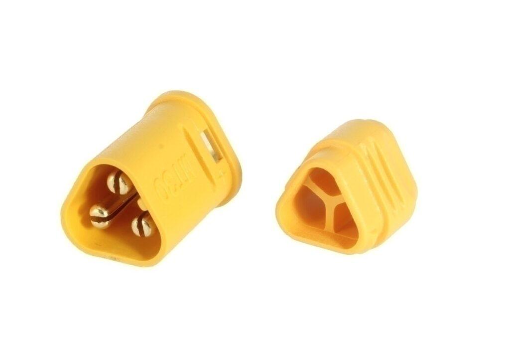 mufa alimentare dc mt30 tata 3 pini pe cablu lipite 15a 500v amass mt30 m