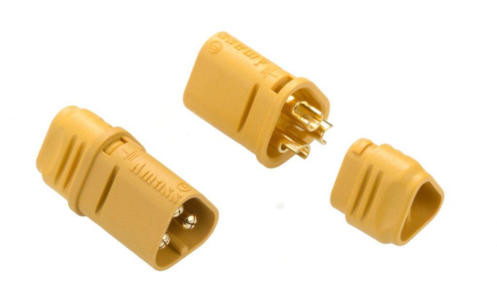 mufa alimentare dc mt30 tata 3 pini pe cablu lipite 15a 500v amass mt30 m 5