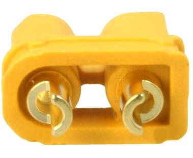 mufa alimentare dc xt30 mama 2 pini cu lipire pe cablu 15a 500v amass xt30u f 1