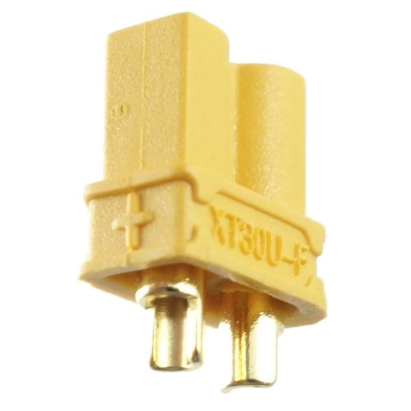 mufa alimentare dc xt30 mama 2 pini cu lipire pe cablu 15a 500v amass xt30u f 2