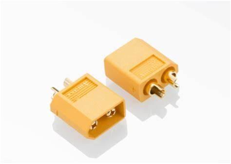 mufa alimentare dc xt30 tata 2 pini pe cablu lipite 15a 500v amass xt30u m 5