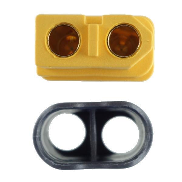 mufa alimentare dc xt60 mama 2 pini pe cablu cu lipire 30a 500v amass xt60h f 3