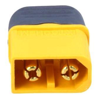 mufa alimentare dc xt60 tata 2 pini pe cablu cu lipire 30a 500v amass xt60h m 1