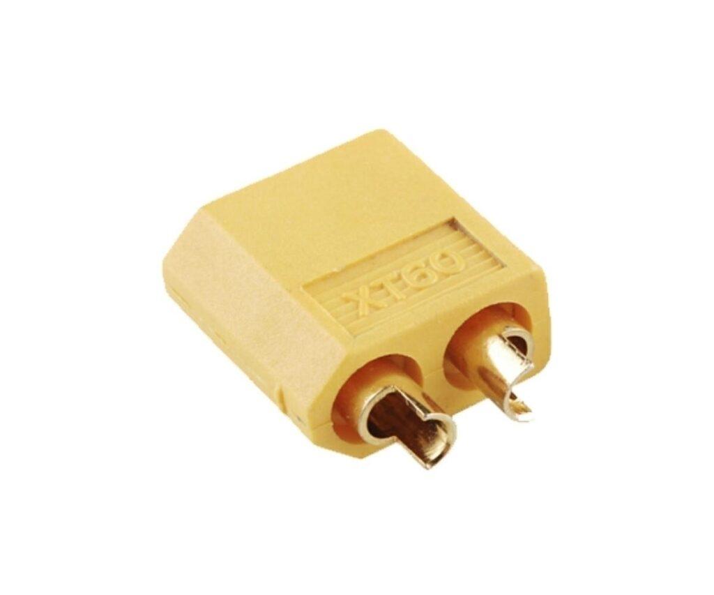 mufa alimentare dc xt60 tata pin 2 pe cablu cu lipire 30a 500v amass xt60 m 1