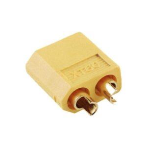 mufa alimentare dc xt60 tata pin 2 pe cablu cu lipire 30a 500v amass xt60 m 1