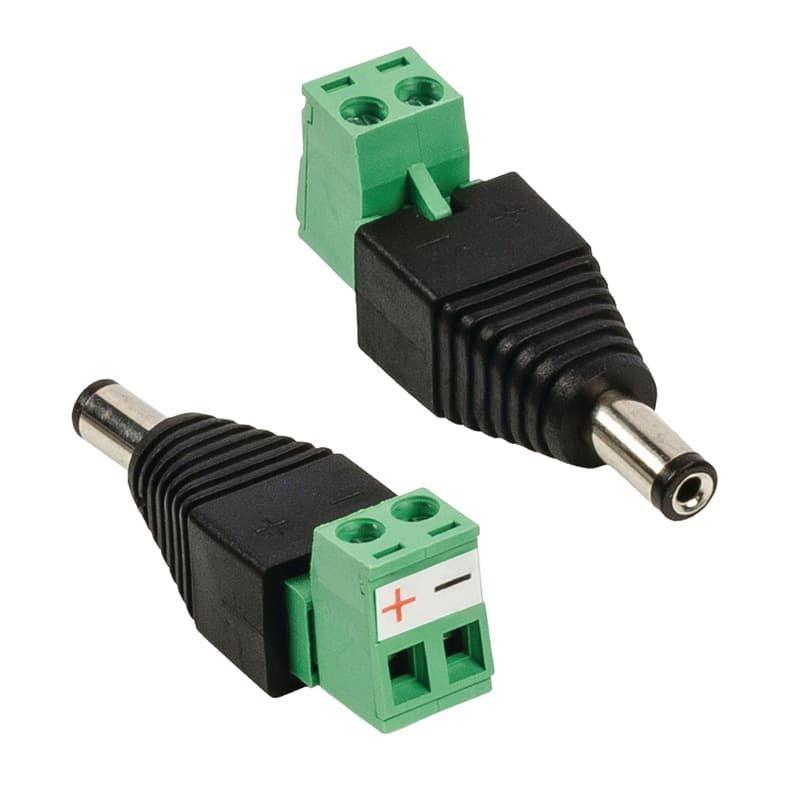 mufa alimentare tata dc 21x55mm bloc terminal cu surub pt cctv 1