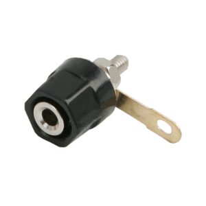 mufa audio banana mama 4mm montabil executie din plastic negru