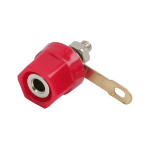 mufa banana mama 4mm montabil executie din plastic rosu