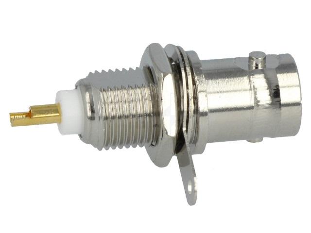 mufa bnc soclu mama cu filet lung lipire montare pe panou ninigi bnc 006 l 2