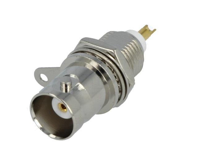 mufa bnc soclu mama cu filet lung lipire montare pe panou ninigi bnc 006 l 4