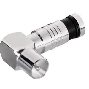 mufa coaxial tata tip compresie cotit 90 grade max 7mm
