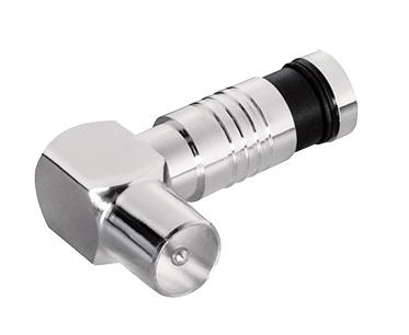 mufa coaxial tata tip compresie cotit 90 grade max 7mm