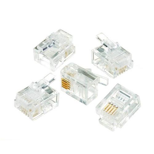 mufa modulara telefon rj11 4 6 6p4c pentru cablu plat