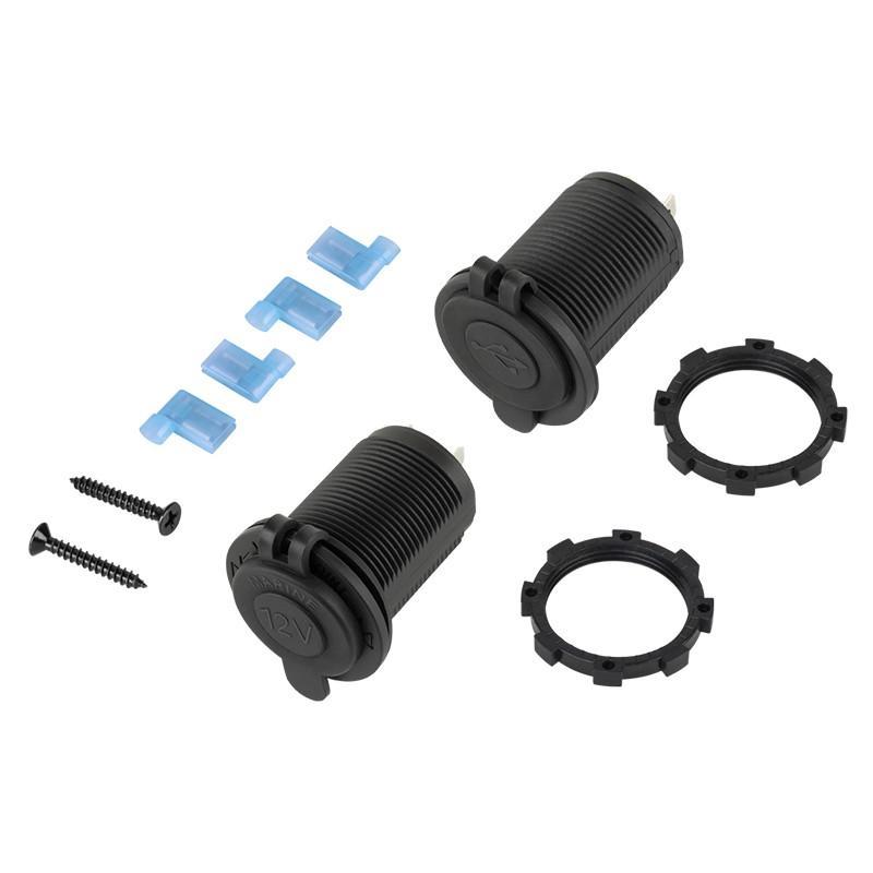 mufa montaj auto cu 2x usb 3100mah si 1x bricheta mama 1