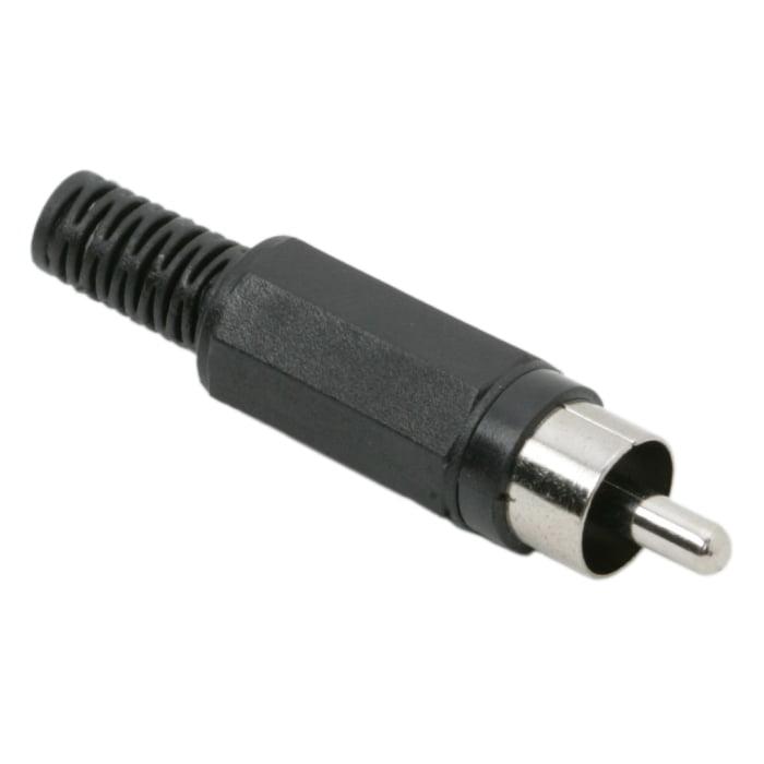 mufa rca tata executie din plastic negru