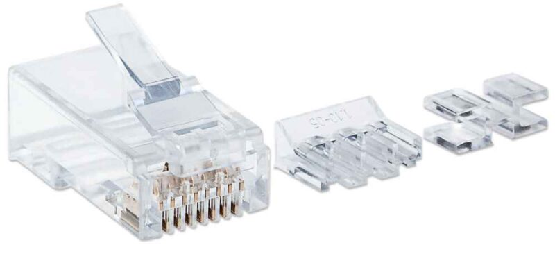 mufa retea cu ghidaj rj45 8p8c cat6a neecranata 22 26 awg 790659 intellinet 2