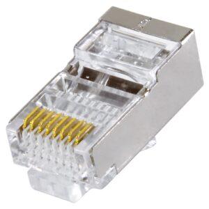 Mufa retea RJ45 8P8C Cat5e ecranat contacte aurite Well