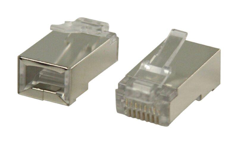 mufa rj45 pt cablu stp cat6 litat set 10buc valueline 2