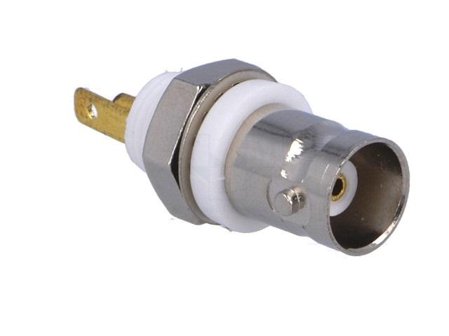 mufa soclu bnc mama cu izolatie drept lipire pt montare pe panou