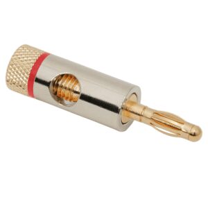 mufa tata banana aurita cablu 4mm inel rosu