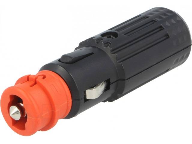 mufa tata bricheta auto 16a 12 24vdc 12v 1x 15a neagra sci a13 150a