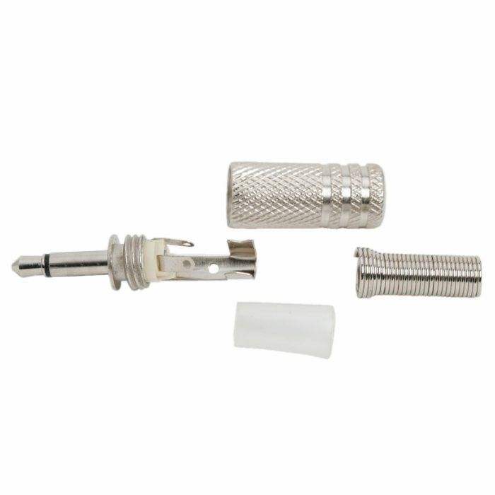 mufa tata jack mono 35 mm metal cu protectie cablu 1