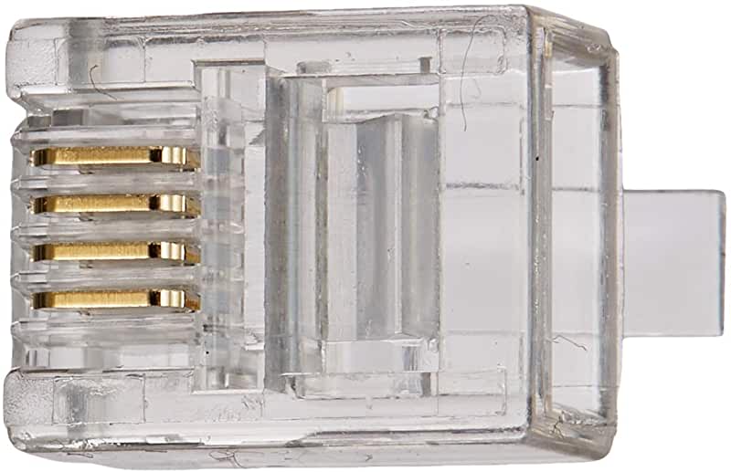 mufa telefonica conector transparent rj11 tata 6p4c set 10buc valueline 1