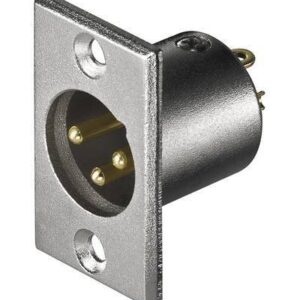 mufa xlr tata 3 pini panou goobay