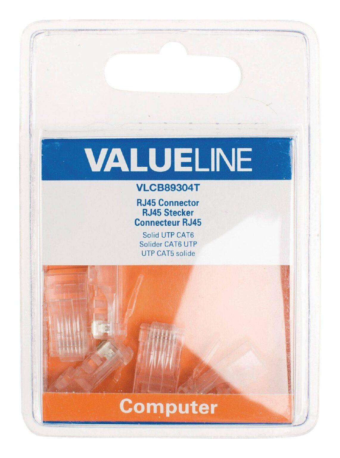 mufe cat6 utp rj45 solid pvc transparent 5buc valueline 3