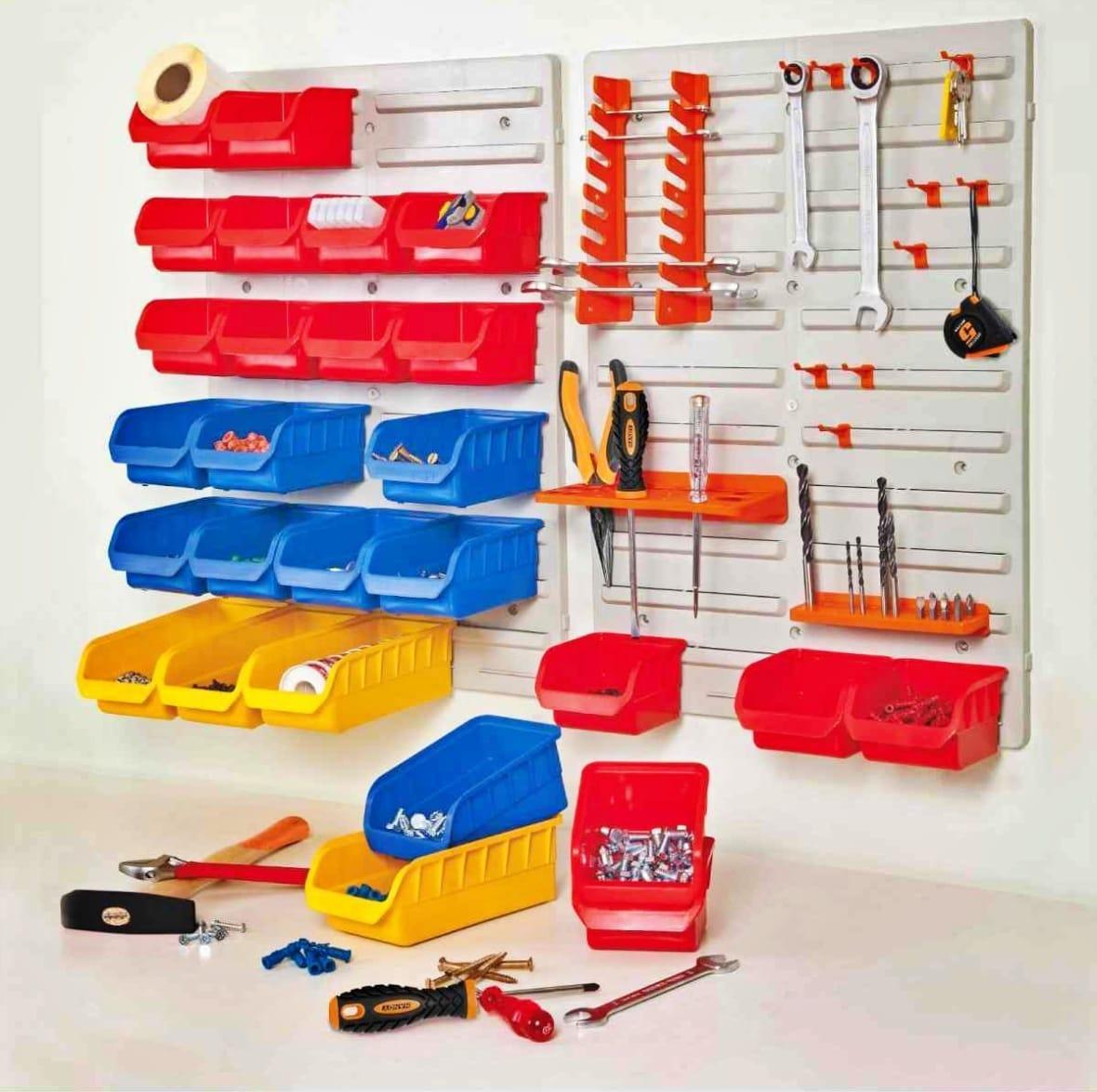 Organizator De Perete Cu 43 Piese 840 Mm X 590 Mm X 20 Mm Handy 10944