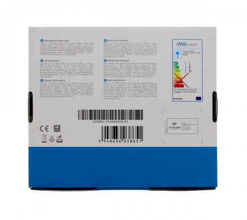 panou led well rotund 9w 155mm 4000k 540lm smooth 2