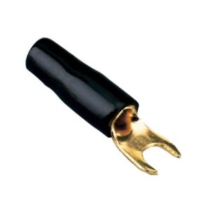 papuc terminal tip furca 20mm2 m4 aurit izolat negru acv 304420 03