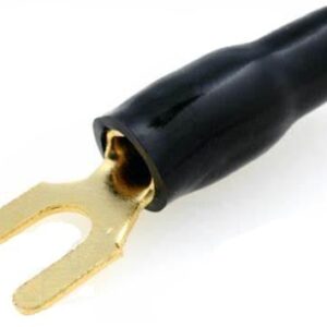 papuc terminal tip furca 5mm2 m4 aurit izolat negru acv 304440 03