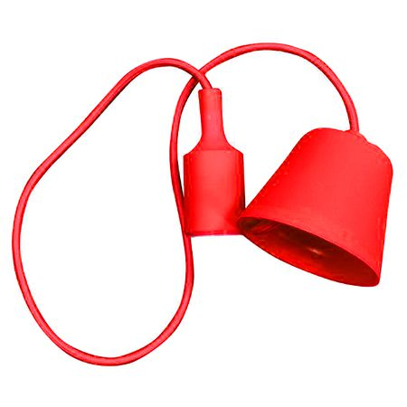 pendul tavan rosu e27 1m v tac