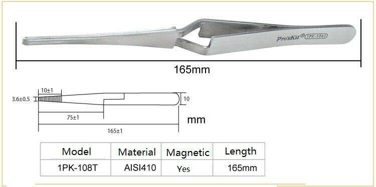 penseta extractor pentru circuite integrate 165mm pro skit 3