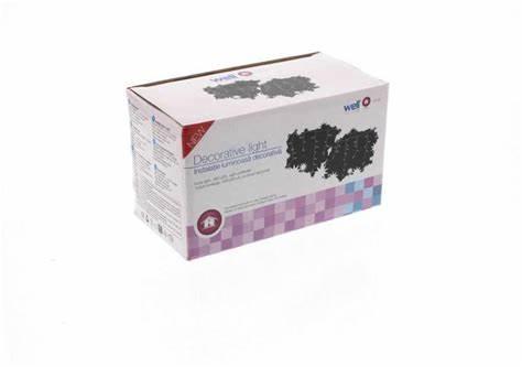 perdea luminoasa tip turturi 100 led uri albe lumina calda cablu transparent well 2