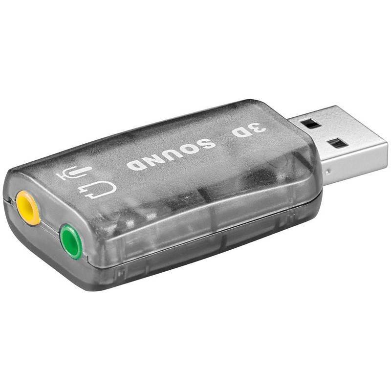 placa de sunet usb la 2x 35 mm stereo goobay