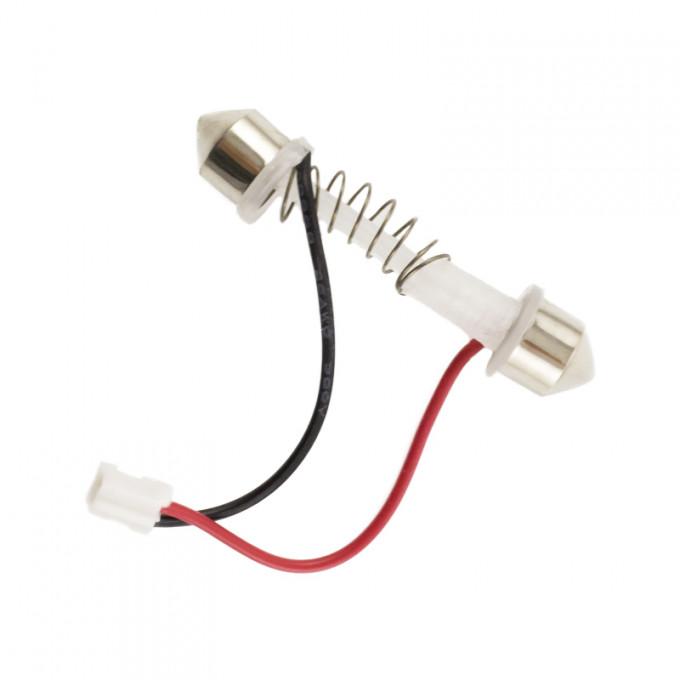 placa led smd 35x35 mm 12v smd5050 3w lumina alba 320lm inclus adaptoare w5w c5w ba9s carguard 2