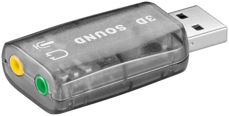 placa sunet usb la 2 x 35 mm stereo goobay