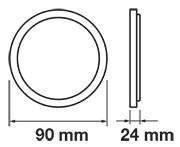 plafoniera aplicata argintie led 6w 420lm 3000k lumina calda v tac 1