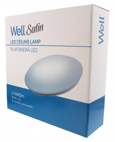 plafoniera led 18w 330mm 6000k well 4