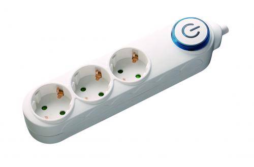 prelungitor 3 prize 5m alb cu intrerupator cablu 3xg15mmp well 1