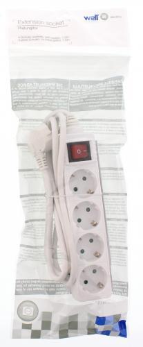 prelungitor 4 prize 14m cu intrerupator cablu 3xg15mmp well 1