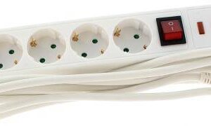 prelungitor 5 prize 3m cu protectie cablu 3xg15mmp 16a 3500w ip20 well