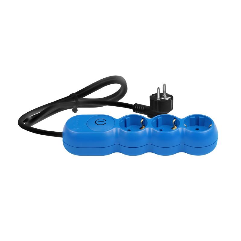 prelungitor electric 3g15 albastru 3 prize 5m cu intrerupator as3115n05 wconn