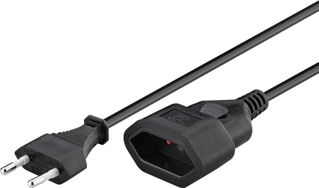 prelungitor euro 2m negru goobay 1