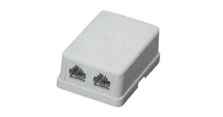 priza 2x rj11 telefon 6p4c dubla cabletech 2