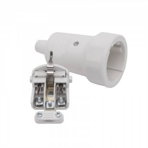 priza alba volanta 250v 50hz 16a 2