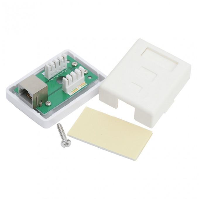 priza de perete 8p8c ftp cat5 1x rj45 mama ecranat 70x45x25mm alb 1