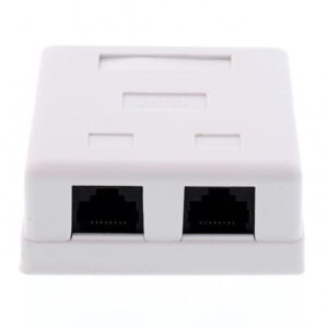 priza dubla utp cat5 conector neecranat pe tencuiala well